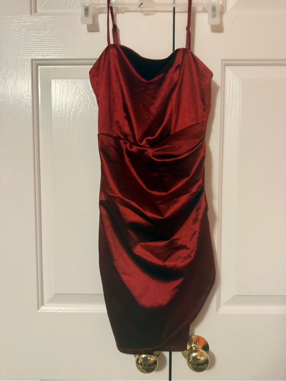 Honey and Rosie burgundy satin mini dress in XXS ✨Homecoming #party #glam